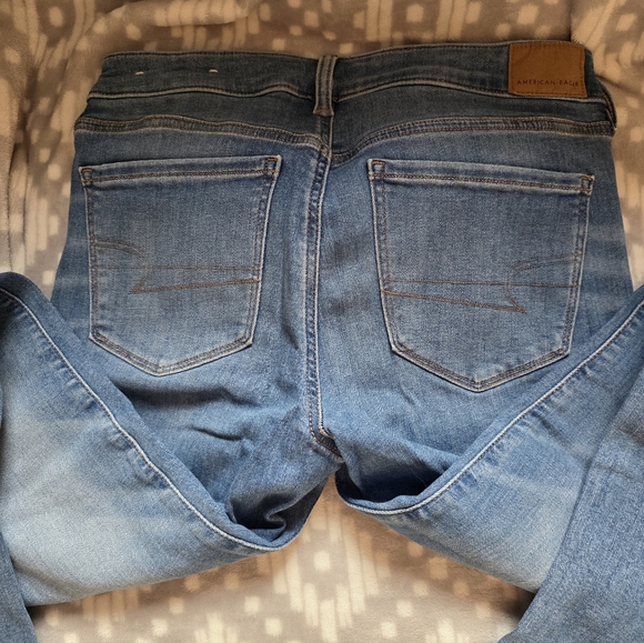 American Eagle Light Blue Stretch Jegging Jeans - Picture 3 of 3